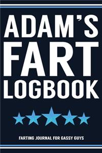 Adam's Fart Logbook Farting Journal For Gassy Guys