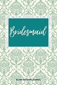 Bridesmaid Small Size Blank Journal-Wedding Planner&To-Do List-5.5