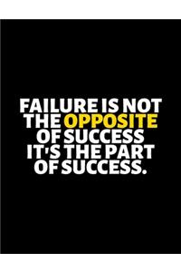 Failure Is Not The Opposite Of Success It's The Part Of Success