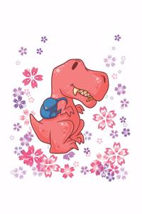 Funny School T-Rex Dinosaur Notebook