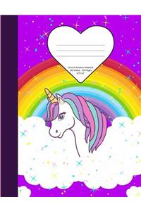 Unicorn Rainbow Notebook: School Supplies Primary Composition Book for Kids