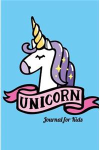 Unicorn Journal for Kids: 120-page Lined Writing Journal / Notebook to Use at School and Home - A Cute Gift for all Children, Girls and Boys (120 pages - 5.25x8 Inches / Sky 