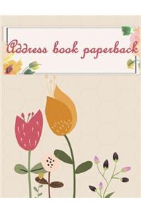 Address book paperback