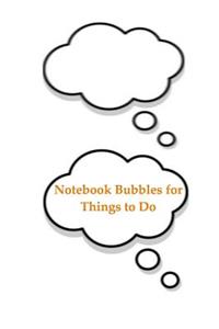 Notebook Bubbles for Things To Do
