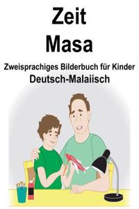 Deutsch-Malaiisch Zeit/Masa Zweisprachiges Bilderbuch für Kinder