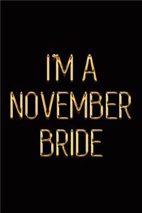 I'm a November Bride