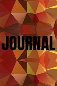 Polygonal Abstract Geometric Background Lined Writing Journal Vol. 17