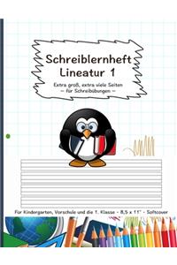 Schreiblernheft Lineatur 1