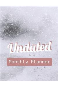 Undated Monthly Planner