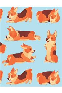 Corgi Music Manuscript Notebook