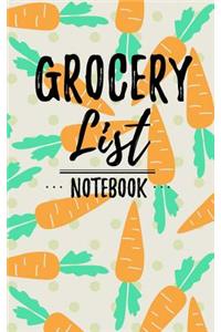 Grocery List Notebook