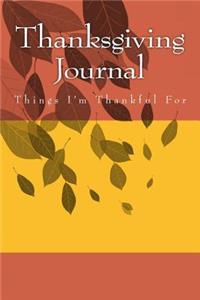 Thanksgiving Journal