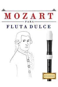 Mozart Para Flauta Dulce