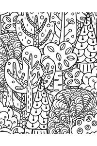 Bullet Journal Notebook Forest Trees Pattern 2