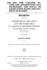 H.R. 4283, the College Access and Opportunity ACT