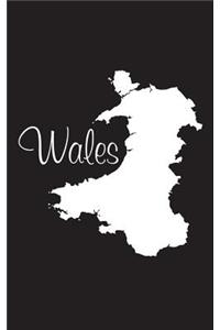 Wales - Black 101 - Lined Notebook with Margins - 5X8