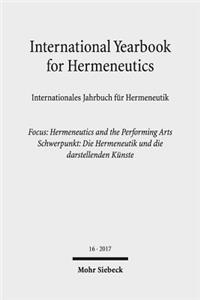 International Yearbook for Hermeneutics / Internationales Jahrbuch für Hermeneutik