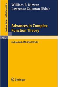 Advances in Complex Function Theory