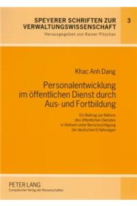 Personalentwicklung Im Oeffentlichen Dienst Durch Aus- Und Fortbildung