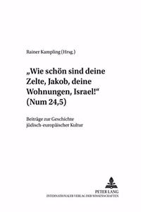 «Wie Schoen Sind Deine Zelte, Jakob, Deine Wohnungen, Israel!» (Num 24,5)