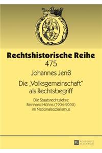 Volksgemeinschaft als Rechtsbegriff