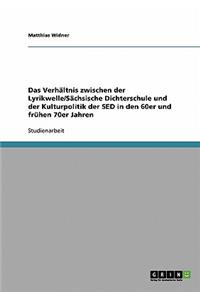 Verhältnis zwischen der Lyrikwelle/Sächsische Dichterschule und der Kulturpolitik der SED in den 60er und frühen 70er Jahren
