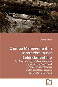 Change Management in Unternehmen der Behindertenhilfe