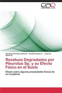 Residuos Degradados Por Pleurotus Sp. y Su Efecto Fisico En El Suelo