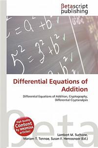 Differential Equations of Addition
