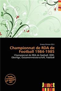 Championnat de RDA de Football 1984-1985