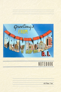 Vintage Lined Notebook Greetings from Providence