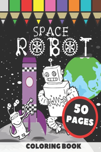 Space Robot Coloring Book