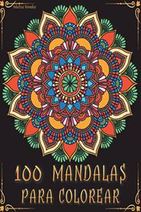 100 Mandalas para Colorear Adultos Grandes