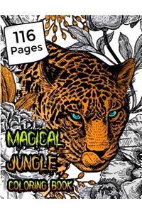 Magical jungle coloring book
