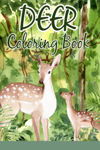 Deer Coloring Book