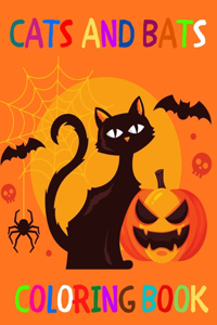Cats and Bats Coloring Book