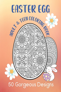 Easter Egg Adult & Teen Coloring Book