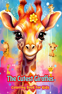 Cutest Giraffes - Coloring Book for Kids - Creative Scenes of Adorable and Playful Giraffes - Ideal Gift for Kids