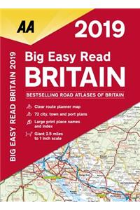 AA Big Easy Read Atlas Britain 2019