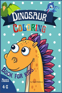 Dinosaur Coloring Book for Kids ages 4-8