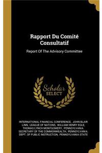 Rapport Du Comité Consultatif