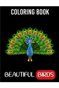 Coloring Book Beautiful Birds