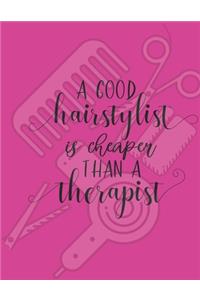 A good hairstylist is cheaper than a therapist