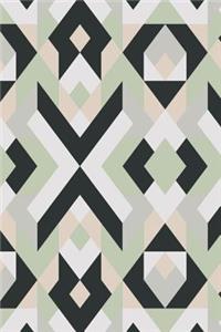 Black and White Geometric Design Notebook