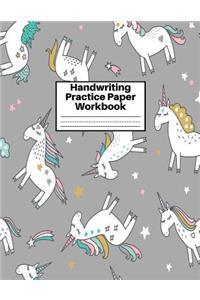 Handwriting Practice Paper Workbook