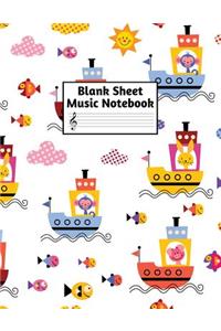 Blank Sheet Music Notebook