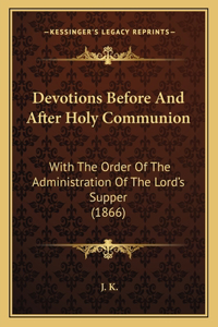 Devotions Before And After Holy Communion