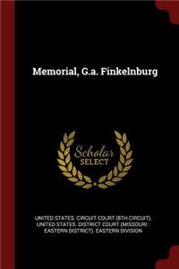 Memorial, G.A. Finkelnburg
