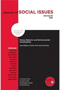 Human Behavior and Environmental Sustainability