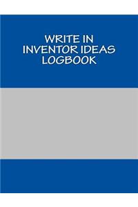 Write In Inventor IDEAs LogBook